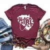 Black Girl Fly Afro Tee Imprimer Femmes Hipster Drôle T-shirt Lady Yong Top 6 Couleurs