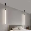 Lampy wiszące lodoo Black Nowoczesne światła LED na hall kuchnia salon sypialnia nocna akrylowa rurka Luminous