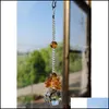 Décorations De Jardin 5 Pcs K9 Cristal Suncatcher Balle Prismes Pendentif Fenêtre Décor Décoration De La Maison Suspendus Drop Pendum 20Mm W016 Livrer Dh5Y3