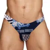 Sous-vêtements hommes Sexy imprimé sous-vêtements string G-String hommes Bikini slips culottes Lingerie Tangas en vente A80