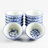 Miski 4,5 -calowe ceramiczne miski w stylu vintage niebiesko -biała porcelanowa ryż chińskie zastawa stołowa zagęszcza zastawa stołowa Ramen Rzemiosła