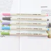 Candy Colors Plastic Marker Art Drawing Doodle Fine Arts Pen Student Notebook Calligraphy Markers Penns Writing Stationery BH7861 TYJ