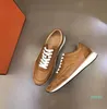 Parfait Mode Hommes Facile Sneaker Chaussures Veau Daim Chèvre Semelle En Caoutchouc Chic Planche À Roulettes Marche En Plein Air