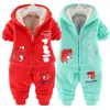 Kleidungssets Winter-Babykleidung plus samtdicker zweiteiliger Anzug für Jungen und Mädchen, Kleinkinder, warme Cartoon-Bär-Kapuzenjacke und Hosen 221103