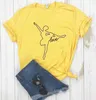 Ich liebe Tee Dance Ballet Damen T-Shirt Print Frauen Casual Hipster Lustig für Dame