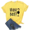 Vin inte skriva ut t -shirt kvinnor tshirts casual rolig för lady topp tee hipster 6 färg