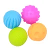 Baby Toy 6pcs Textured Multi Set Develop Baby's Tactile Senses Touch Hand Toys Training Ball Massage D61