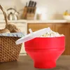 Bols Silicone Popcorn Bowl Air Micro-ondes Faisant Sauter Le Seau Résistant À La Chaleur