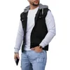 Gilet da uomo Gilet cargo Autunno Inverno Gilet da uomo Denim Patchwork Streetwear Vestibilità rilassata Splicing