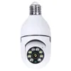 WiFi 360 Panoramic Bulb Camera 1080P Övervakningskamera Trådlös hemsäkerhetskameror Night Vision Two Way Audio Smart Motion Detection