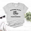 Support Plant Parenthood Womens t -shirt tryck kvinnor avslappnad rolig för yong lady