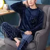 Nachtkleding voor heren Pyjama's voor heren Pyjama Set Herfst Winter Gebreid Katoen Cartoon Toevallig Mannelijke nachtkleding Pyjama's Nachtpijamas Homewear 3xl T221103