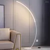 Floor Lamps Minimalist Light Led Lamp Fashionable Bedside Vibe Arc BedroomCorner Lampe Chevet Living Room Decoration