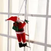 Christmas Decorations 2023 Creative 25CM Tree Ornaments Santa Claus Climbing On Rope Ladder Christma Home Decoration Year Gift