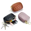 Femmes portefeuilles petit porte-carte portefeuille porte-monnaie porte-monnaie en cuir véritable grande capacité Double fermeture éclair pochette porte-monnaie