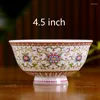 Bols 4,5 pouces Jingdezhen Ramen bol en céramique os porcelaine riz soupe conteneur maison cuisine vaisselle vaisselle accessoires artisanat