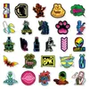 53PCS Cool Cartoon Neon Car Stickers for Kids Laptop Diresporzy Bureta Water Butteboard Suitcase Laptop Notebook DIY Personalize Wodoodporne naklejki naklejki naklejki