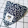 Hundkl￤der Klassisk japansk m￶nsterstil Shiba Scarf Bandana roll gr￤s