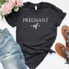 Gravid af t shirt kvinnor kvinnor t-shirt casual hipster rolig f￶r lady yong flicka