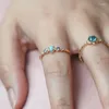 Кластерные кольца Lamoon 925 Серебряное кольцо стерлингового серебряного кольца для женщин