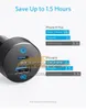 CC487 30W Car Charger USB C 2-Port with 18W Power Delivery 12W PowerIQ PowerDrive PD 2 with LED for iPad iPhone 12 xiaomi