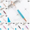 Flower Ballpoint DIY Plant Ballpoints Pen Metal Student Office Office School Securder Festival Gift Logo BH7867 TYJ