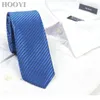 Bow Ties Hooyi Skinny Men Wedding Solid Polyester Slim Tie Fashion Party Necktie Mariage Cravat
