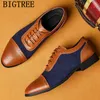 Chaussures habill￩es classiques masculins en cuir oxford pour les brogues formels plus taille 38-48 sapato social