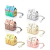 Stainless Steel Tea Infuser 6 Colors Mini House Shaped Strainer Bag Kitchen Seasoning Holder tt1103