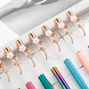 Flower Ballpoint DIY Plant Ballpoints Pen Metal Student Office Office School Securder Festival Gift Logo BH7867 TYJ