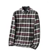 Casual shirts voor heren lente aankomst grote mode super herfst heren geruite geborsteld flanel shirt met lange mouwen plus maat