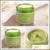 Outras ferramentas de cuidados com a pele Laikou Deep Clean Matcha Mud Máscara para Ance Skin Purificando Remova Cravos Clínicos Verde Cleage Facial Clay Mas Dhd7x