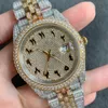 Diamentowe zegarki 41 mm Automatyczne mechaniczne kobiety obserwują zegarek Montre de Luxe Pasek ze stali nierdzewnej