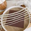 Choker Vintage Elegant Wedding Big Pearl Necklace For Women Fashion White Imitation Jewelry