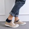 Chaussettes pour hommes 5 paires respirant hommes cheville courte été élastique hommes maille haute qualité mâle coton solide doux 2022