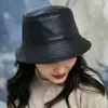 Boinas pescadores pux couather feminina chapé de balde para mulheres bonicadas sólidas garotas reversíveis Bob panamá feminino Hip Hop Hat 2022