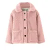 Jackets 2022 Fashion Baby Girl Boy Winter Jacket Dik Lamb Wol Infant Peuter Kind Warm schapen Like jas schattig katoen uit het oog