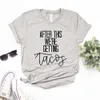 Po tym, jak otrzymało Tacos Tee Print Women Hipster Funny T-Shirt Lady Yong Girl