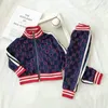 Kids Clothing Sets designer Letter Print Boys Girls Jacket Trousers Tracksuits Long Sleeve Outdoor Childrens Sports Suit Baby Boy Shirts Sportswear