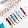 Flower Ballpoint DIY Plant Ballpoints Pen Metal Student Office Office School Securder Festival Gift Logo BH7867 TYJ