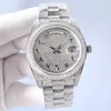 2023Wristwatches Diamond Mens Watch Automatic Mechanical Watch 41mm Sier Strap Stainls Steel For Men Life Waterproof WristWatch Fashion WristWatch Gift
