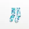 Männer Socken Sport Straße Skateboard Tie Dye Gradienten Männer Frauen Harajuku Mode Baumwolle Hohe Qualität Licht Farbe Lange Buchse