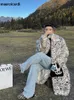 Men's Fur Faux Fur Mauroicardi Winter Long Colorful Thickened Warm Oversized Faux Fur Coat Men Runway European Fashion Luxury Designer Clothes 2022 T221102