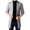 Maglioni da uomo Maglione da uomo elegante Cappotto Cardigan sottile delicato sulla pelle Tasche lunghe per giacca invernale Casual da indossare tutti i giorni