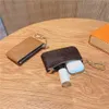 PU Leather Keychain Men Women key حامل المنظم حقيبة بقرة مقسمة السيارة مفتاح محفظة كلاسيكية محفظة محفظة منزل مفتاح CASE MINI CARD BACPU