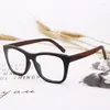 Солнцезащитные очки рамы натуральные деревянные очки рамы для мужчин деревянные женщины Оптические очки с прозрачным корпусом 56342