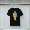 メンズカジュアルプリントクリエイティブTシャツソリッド通気性Tシャツスリムフィットクルーネック半袖男性ティーブラックホワイトグリーンメンズTシャツ＃413