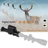 Hunting Trail Cameras Megaorei 4 Night Vision Scope Hunting Camera Portable Bak Sight ADD On Attachment 1080p HD 4X Digital Zoom 2536008