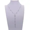 Zincirler sdzstone moda kadın takılar altın gümüş renkli yıldız kolye kolye y kolyeler zinciri kadın için 41 5cm