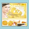 Other Skin Care Tools Gold Bio Collagen Facial Mask Crystal Face Moisturizing Skin Care Cosmenics 100Pcs Drop Delivery 2022 Health B Dhwlk